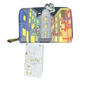 NEW Loungefly Harry Potter Diagon Alley Faux Leather Wallet